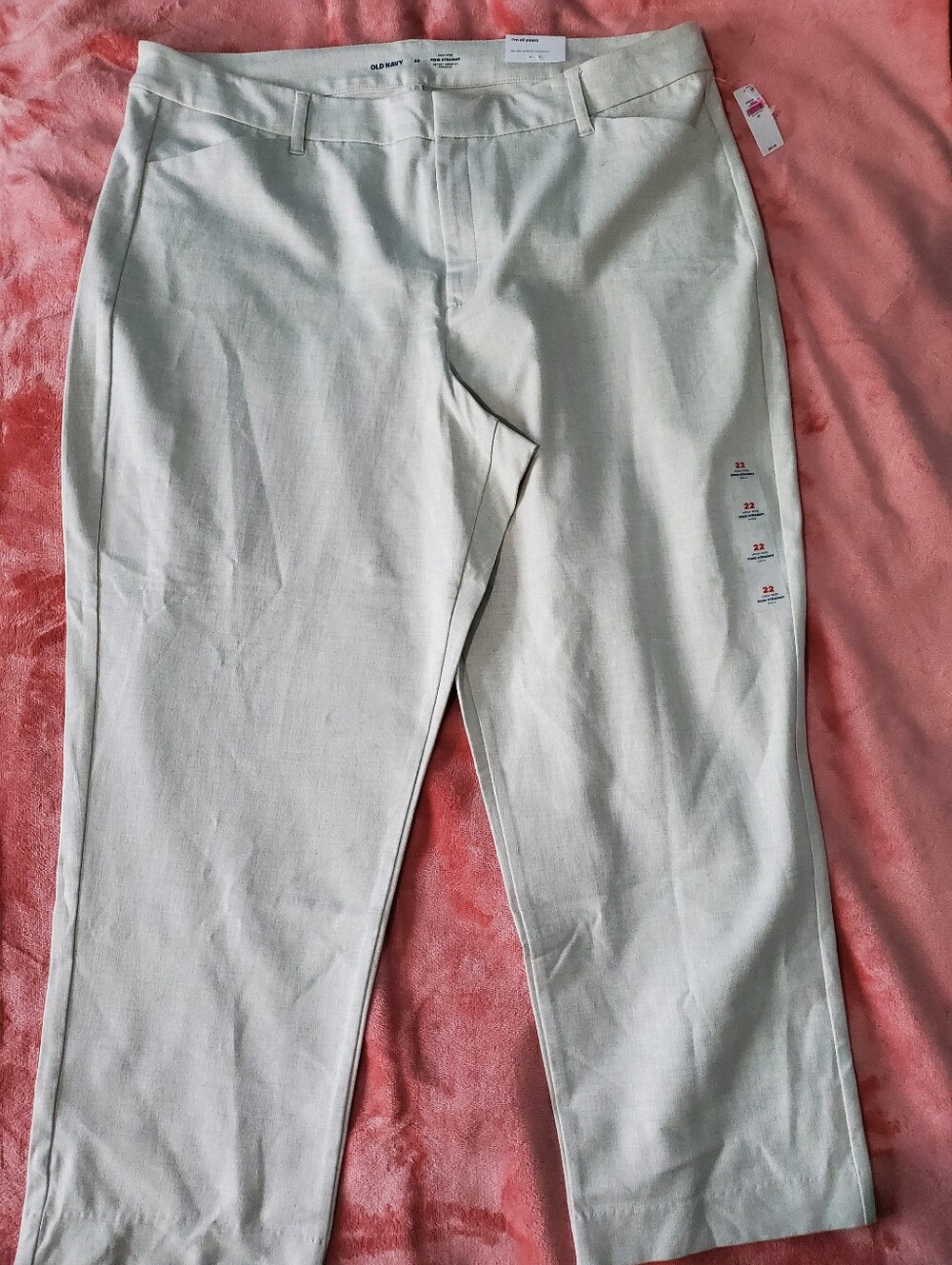 Old Navy High Rise Pixie Pant Tan Heather Gray